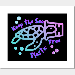 Keep the sea plastic free. Posters and Art